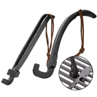 1 x RAW Customer Returns 2Pack cast iron grill grate lifter, grill accessories for cast iron and stainless steel grates, 20.3cm grill grate lifter, grate lifter universal grill tool, grill lifter for most charcoal grills and gas grills - RRP €22.18