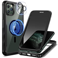 1 x RAW Customer Returns seacosmo privacy screen for iPhone 11 Pro Max case compatible with magnetic , anti-spy cell phone case 360 degree protective case, shockproof case with privacy tempered glass and camera protective film 9H HD  - RRP €20.99