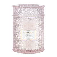 1 x RAW Customer Returns La Jol e Muse scented candle in a glass, Wild Rose scented candle, 550g, natural candle for the home, burns for 90 hours, gift candle - RRP €29.99