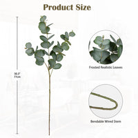 1 x RAW Customer Returns 5PCS Artificial Eucalyptus Branch Artificial Decorative Branches, Green Eucalyptus Leaves Artificial Plant Like Real Decorative Plants for Wedding, Table Centerpiece, Flower Arrangement, Home Decoration - RRP €22.18