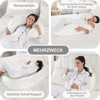 1 x RAW Customer Returns DancesCat 170 cm pregnancy pillow, positioning pillow, XXL nursing pillow, side sleeper pillow with washable velvet cover, comfort pillow for adults, baby nest for newborns, pillow for pregnant women - RRP €33.99