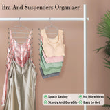 9 x Brand New Folding Space Saving Clothes Hangers Set of 3 8 Tier Bra Storage Hangers Non-Slip Skirt Hangers Closet Organizer Wardrobe, Stainless Steel Metal Bra Hangers, Closet Organizer Tank Tops, Cami, Bras - RRP €181.44