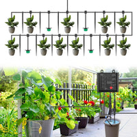 1 x RAW Customer Returns Zinueen Solar Irrigation System, Self-Watering System Professional, Automatic Garden Irrigation with 12 Timer Modes 15 m Hose for Garden, Balcony Plants, Outdoor Potted Plants - RRP €36.99