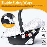 1 x RAW Customer Returns Orzbow universal cover for baby car seat, protective cover made of 100 cotton, perfect fit for baby car seat e.g. Maxi Cosi, CabrioFix, Pebble , breathable against sweating, machine washable white  - RRP €22.04