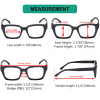 1 x RAW Customer Returns Eyekepper 4 Pairs Ladies Reading Glasses - Oversized Square Readers Design for Women - RRP €24.08