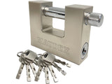 1 x RAW Customer Returns Maudex MDP 70 10 keys Container padlock Heavy Duty Outdoor - Anti-drill, anti-pick cylinder - Also suitable as a security lock for garage, shed, motorcycle - RRP €25.28