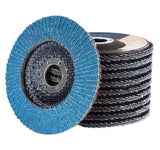 1 x RAW Customer Returns S SATC fan disc 125 grain 120 for metal wood steel fast and precise T29 cutting flap discs 10 pieces blue grinding mop disc grinding discs 125mm angle grinder - RRP €15.12