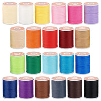 1 x RAW Customer Returns OLYCRAFT 242M 1mm Waxed Polyester Cord Twist Sewing Waxed Thread Cord Sewing String for DIY Bracelet Necklace Jewelry Making Friendship Bracelet - 22 Colors - RRP €22.51