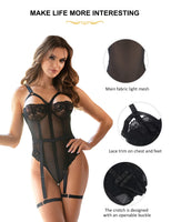 1 x RAW Customer Returns ohmydear Women s Lingerie Sexy Lace Body Lace Teddy Bodysuit Large Sizes Bodysuits Women Sex Lingerie Slim Jumpsuit Tummy Control Underwear for Women - RRP €20.16