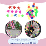 2 x Brand New Skyzone 216 Pieces Bicycle Spoke Beads Multicolored Bicycle Wheel Clip, Bicycle Plastic Clip, Bicycle Accessories Children Decoration, Gift, Girls and Boys, Spoke Beads - RRP €40.8