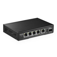 1 x RAW Customer Returns MokerLink 5 Port 2.5G Ethernet Switch with 10G SFP, 5 Port Base-T 2.5G Compatible with 10 100 1000Mbps, Metal Fanless Network Switch - RRP €54.08