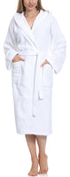 1 x RAW Customer Returns Ladeheid Bathrobe 100 Cotton Women s Home Clothing LA40-102 White P01 Density 450 , S  - RRP €40.33