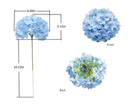 1 x RAW Customer Returns DuHouse Hydrangea Artificial Flowers, Artificial Flower Silk Hydrangea with Stem, 22 cm Fake Hydrangea Flower Heads for Wedding Home Garden Centerpiece Decorations, Pack of 6 Blue  - RRP €17.91