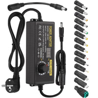 1 x RAW Customer Returns Universal power supply 3V-24V 6A adjustable power supply AC DC power supply adapter 100V-240V AC to DC with 14 pcs adapter plug for household appliances LED lighting, DVD, TFT monitor and speakers etc. - RRP €33.26