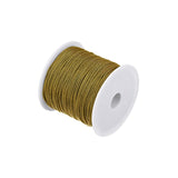 1 x Brand New sourcing map Nylon Cord DIY Making Satin Rope Craft Thread with Plastic Spool 147ft, Khaki - RRP €19.2