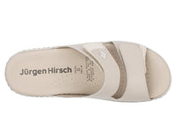 1 x RAW Customer Returns J rgen Hirsch women s mules Soft 01 leather soft footbed anti-shock pads comfort width G beige, Numeric 39  - RRP €64.95