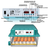 1 x RAW Customer Returns Hethya incubator fully automatic hatchery fully automatic incubator chickens for 24-36 eggs, incubator with automatic egg turning, humidity display and automatic water addition - RRP €79.8