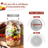 1 x RAW Customer Returns YUEYEE preserving jars 1L, storage jars with lids, mason jars for fermenting, pickling cucumbers, tomatoes, jam, storing pasta, nuts, sweets and beans, 2 pieces of preserving jars with screw lids - RRP €19.24