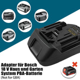 1 x RAW Customer Returns Adapter converter for Bosch PBA 18V battery to for Makita power tool, BOSC18MT battery adapter for Bosch Home and Garden battery 18V converter to for Makita tool not GBA system battery  - RRP €23.18