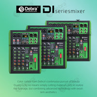 1 x RAW Customer Returns D Debra Professional Audio Mixer with 99 DSP Digital Effects, 4 Channels, USB MP3 Input, 48V Phantom Power, for DJ Console, Home, Karaoke and Recording Studio DI-4UX  - RRP €129.0