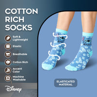 1 x RAW Customer Returns Disney Cup and Socks Women s Set Stitch Gift Set Blue Stitch  - RRP €19.99