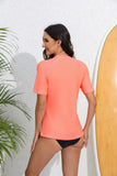 1 x RAW Customer Returns Halcurt UV Shirt Women s Short Sleeve Rash Guard with Bra Sun Protection UPF 50 Swim Shirt Swimwear Quick-Drying Swim Shirt M - RRP €32.26