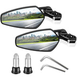 1 x RAW Customer Returns 2 pieces bicycle mirror HD 360 rotatable bicycle rear view mirror bicycle mirror for handlebar mirror 17-19 mm, bicycle rear view mirror for bicycle, mountain bike - RRP €15.89