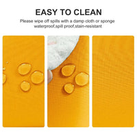 1 x RAW Customer Returns DWCN Yellow Tablecloth Stain Protection Washable Table Linen Waterproof Table Cloth for Dining Room, Garden, Party, Wedding or Household, 140 x 200 cm - RRP €18.99