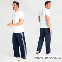 1 x RAW Customer Returns CityComfort Jogging Pants Men - Training Pants Men Long Polyester M-3XL Navy Blue, 3XL  - RRP €20.99