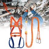 1 x RAW Customer Returns WEIKAXIMU climbing harness, fastening fall protection climbing gear, climbing harness for men body harness 1.8 m long with energy absorber  - RRP €59.5