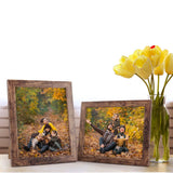 3 x RAW Customer Returns PETAFLOP set of 7 picture frames 20x25 CM brown, wooden picture frame wall and table picture frame, suitable for use in homes, offices, etc. - RRP €86.97