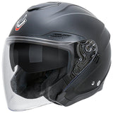 1 x RAW Customer Returns NENKI jet helmets, half helmets, scooter helmet, crash helmet, chopper helmet, motorcycle helmet ECE 22.06 with double visor sun visor for women, men, adults - RRP €107.18