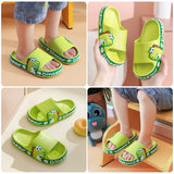 1 x RAW Customer Returns SEAUR Children s Bath Slippers Non-Slip Bath Slippers Open Toe Bathing Shoes Summer Slippers for Bathroom Pool Bedroom Green 30-31 - RRP €22.99