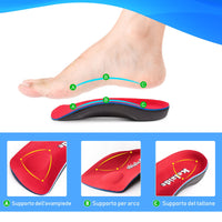 1 x RAW Customer Returns Kelaide 3 4 Orthopedic Insoles for Women Men Comfort Shoe Inserts for Flat Feet, Plantar Fasciitis, Foot Pain - RRP €22.8