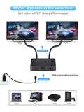 1 x RAW Customer Returns HDMI Splitter 1 in 2 Out Simultaneously 4K 60HZ, avedio links HDMI Distributor 1 in 2 Out for Dual Monitors Mirror Only, Not Extend Supports HDMI2.0b, HDCP2.2, Automatic Scaling, Full HD 1080P 3D - RRP €23.98