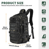 1 x RAW Customer Returns Selighting Tactical Military Backpack 25L Army Rucksack Waterproof Casual Daypack for School, Travel, Hiking, Camping, Trekking - RRP €41.36