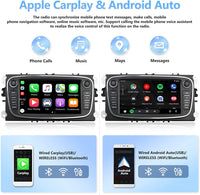 1 x RAW Customer Returns 2 32G Android 11 car stereo for Ford Focus II Mondeo 9 S-Max C-Max Kuga 2008-2011 with Apple Carplay Android Auto, 7 inch touchscreen radio with Bluetooth FM RDS HiFi WiFi GPS AHD backup camera and MIC - RRP €157.37