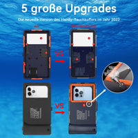 1 x RAW Customer Returns  Upgrade Waterproof Mobile Phone Case Universal Diving Professional Mobile Phone Underwater Case Mobile Phone Cases for iPhone Samsung Huawei, Diving Snorkeling Surfing, Waterproof Deep 15 m - RRP €40.33