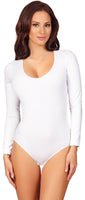 1 x RAW Customer Returns Merry Style Women s Long Sleeve Bodysuit BD900 White, L  - RRP €20.16