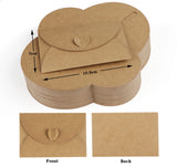 1 x RAW Customer Returns Mocraft 100 Kraft Paper Envelopes with 100 Blank Paper Cards, Mini Envelopes with Heart Closure for Gift Cards DIY Graffiti - RRP €14.11