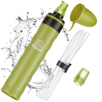 1 x RAW Customer Returns DEERFAMY Outdoor Personal Water Filter with Carabiner and Straw Removes 99.9999 of All Bacteria and Filters Survival Virus, Camping Water Filter - RRP €25.2