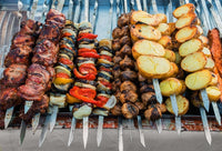 1 x RAW Customer Returns BBQ stainless steel grill skewers for meat and vegetables 10 pieces 60 cm extra strong 2 mm, meat skewers, shashlik skewers, BBQ skewers, skewers, shashlik, kebab, 40 50 60 L cm - RRP €20.16