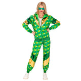 1 x RAW Customer Returns Widmann - Costume tracksuit St. Patricks Day, green with clover leaves, Ireland, Irish, holiday, 80s outfit, jogging suit - RRP €35.99