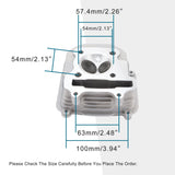 1 x RAW Customer Returns GOOFIT 57.4mm Cylinder Engine Cylinder Head Kit Gy6 4 Stroke 125cc 150cc 157qmj 152qmi Big Bore Overhaul Kit Suitable Replacement for Kart Chinese Motorcycle Scooter - RRP €68.54