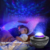 1 x RAW Customer Returns LED night light starry sky projector, Galaxy star light projector with Bluetooth speaker, remote control and timer, star projector for bedroom and decoration, gifts for children and adults - RRP €19.99