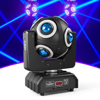 1 x RAW Customer Returns Moving Head Stage Light, ZonQoonz 30W LED Disco Party Light Double Sided Stage Lighting DJ Lights by dmx512 Sound Activated Control for Disco Club Live Show Bar Wedding Halloween Christmas - RRP €88.22