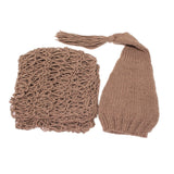 1 x RAW Customer Returns Matissa Crochet knit photography hats and dresses for baby girls boys - RRP €10.3