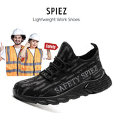 1 x RAW Customer Returns SPIEZ Lightweight anti-slip safety shoes for women, comfortable work sneakers, anti-puncture accident shoes for construction work and daily clothing - RRP €39.99