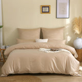 1 x RAW Customer Returns SOULFUL Mako satin bed linen 135x200, Tencel cotton bed linen sets with zipper, Oeko-TEX certified, contains 1 duvet cover 135x200 and 1 pillowcase 80x80, beige - RRP €43.36