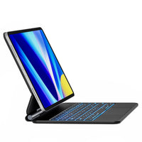 1 x RAW Customer Returns Earto iPad Air 5 Case with Keyboard, Magic Style Keyboard iPad Pro 11 4 3 2 1Gen , Free-Floating Design with Trackpad, 7-Color Lighting, Black - RRP €99.99